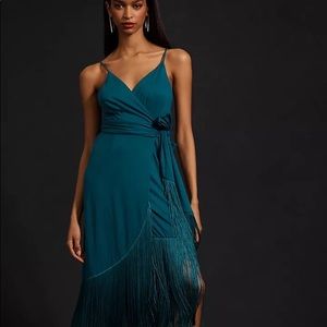 NWT Hutch Fringe Hem Wrap Dress from Anthropologie